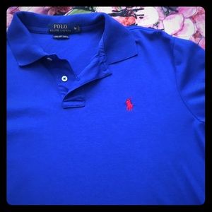 Vibrant blue RALPH Lauren polo in medium